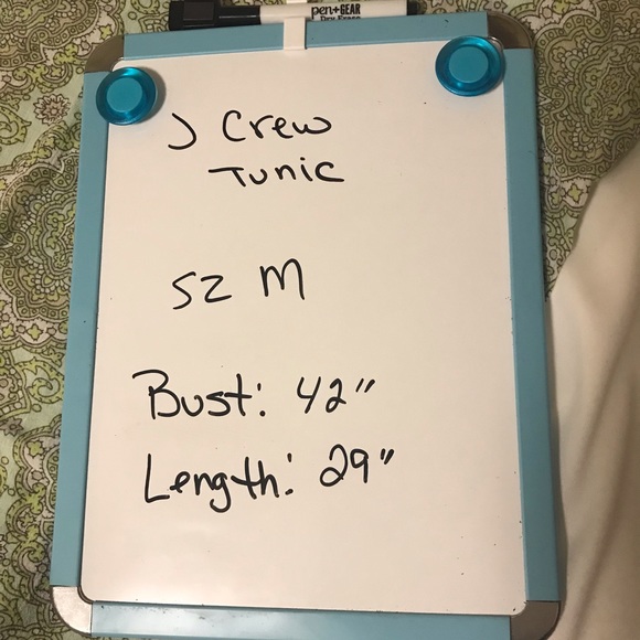 J Crew Paisley Cotton Gauze Tunic Top SZ M N10 - Picture 5 of 5